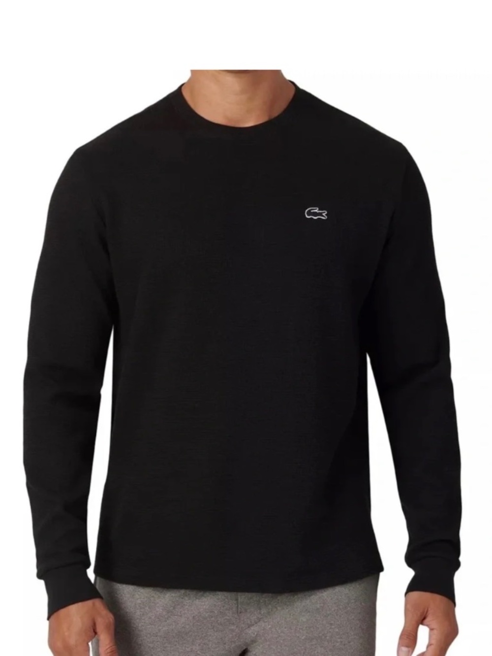 Men’s Black Lacoste Lacoste Long Sleeve Shirt